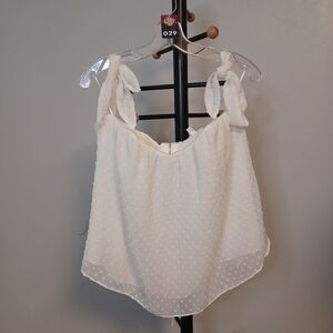 #29 Mi Ami White Blouse Size S